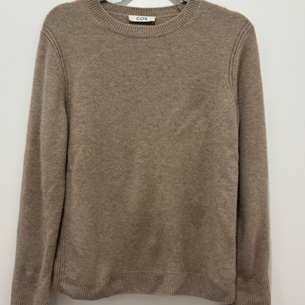 COS 100% Cashmere Brown Crewneck Sweater
